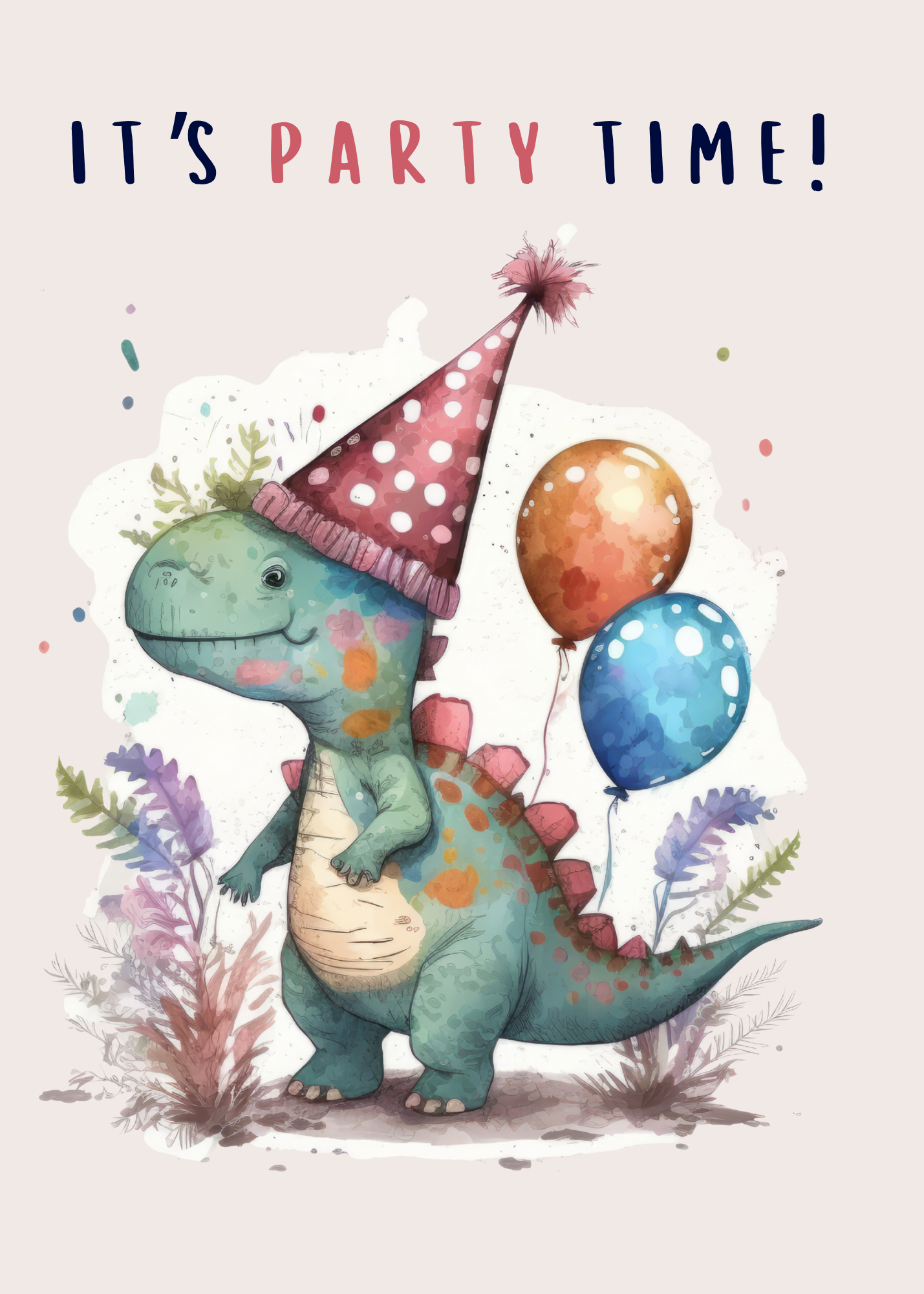 It's Party Time - Children's Birthday Card
