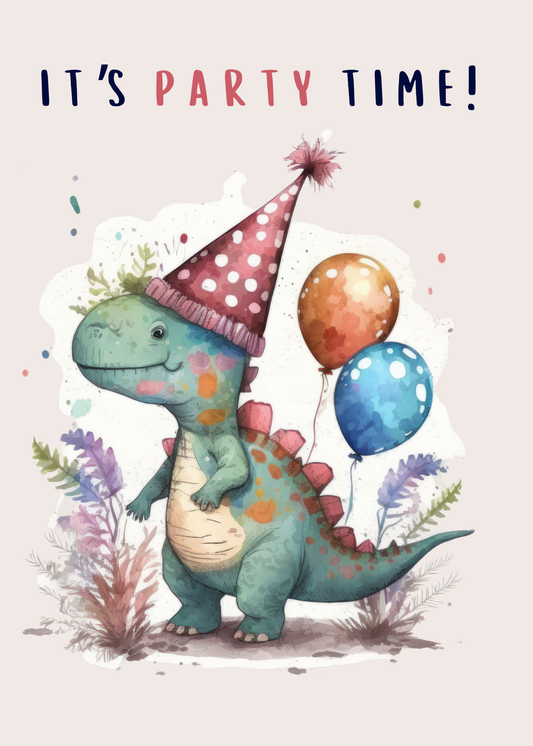 It's Party Time - Children's Birthday Card