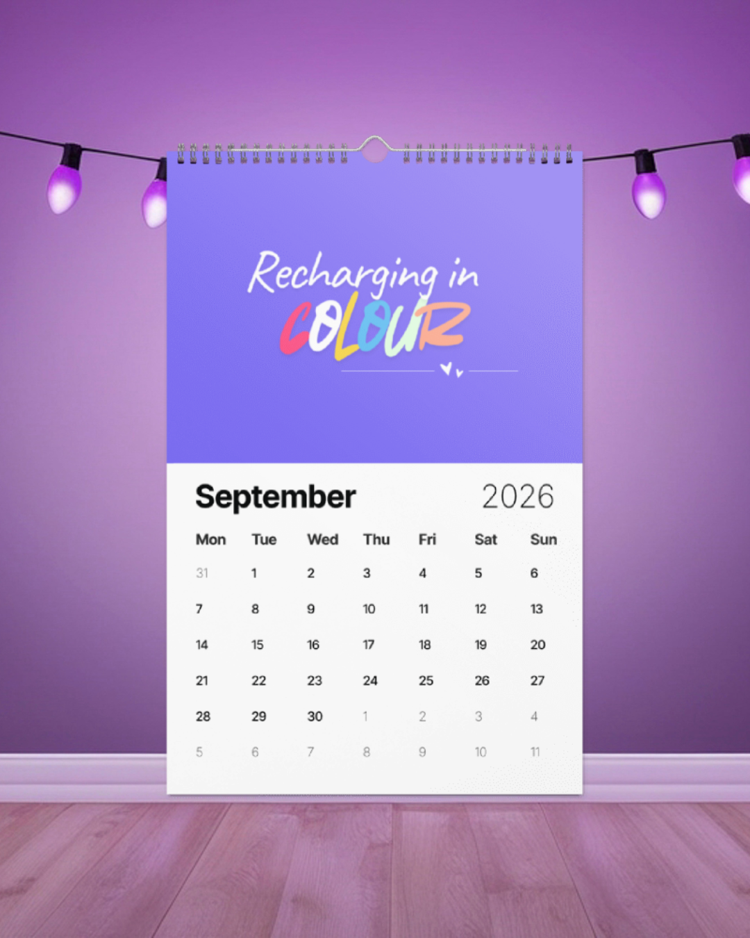 Colour Therapy Calendar — A Year of Brighter Moods