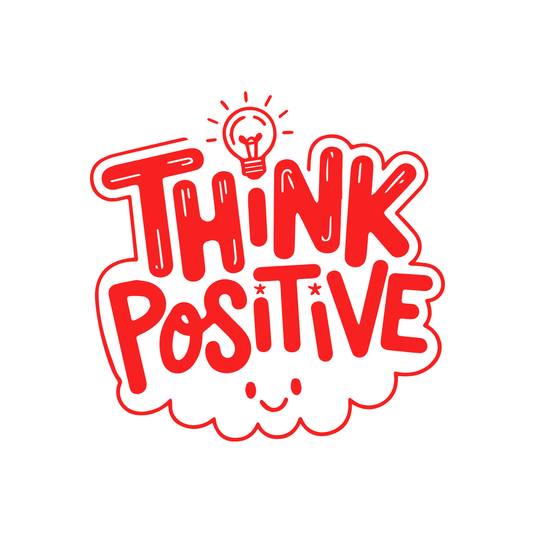 💡 Think Positive – Fridge Magnet