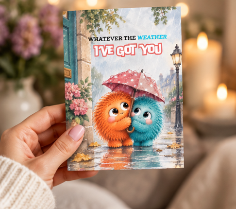 Whatever the Weather, I’ve Got You – Friendship Support Card