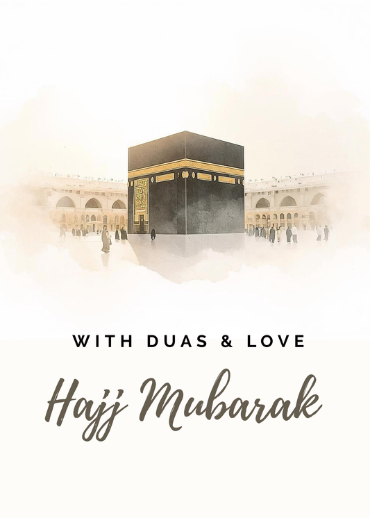 With Duas & Love – Hajj Mubarak Greeting Card
