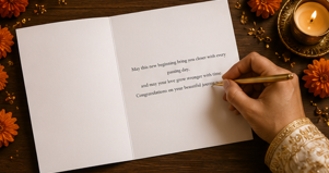 Written in Stars – Desi Wedding Congratulations Card