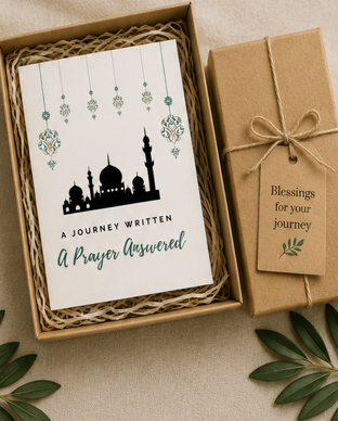 A Journey Written, A Prayer Answered – Hajj & Umrah Greeting Card
