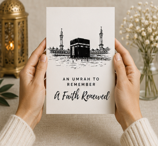 An Umrah to Remember, A Faith Renewed – Umrah Mubarak Greeting Card