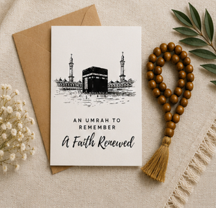 An Umrah to Remember, A Faith Renewed – Umrah Mubarak Greeting Card