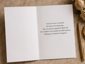 And So Their Story Begins – Desi Wedding Congratulations Card