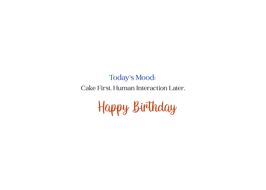 Funny Cat Birthday Card – “Another Birthday? I’ll Pretend To Be Excited” Sarcastic Birthday Greeting Card