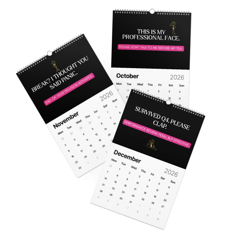 2026 Office Chaos & Comedy Calendar – “Gremlin Affirmations” Edition