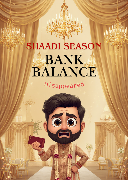 Funny Desi Wedding Card | Shaadi Season Bank Balance Disappeared