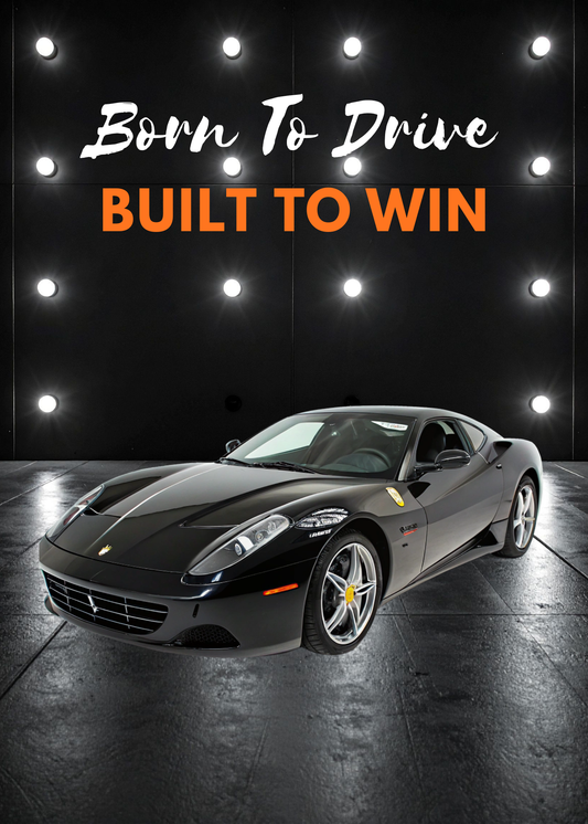 Born to Drive Built to Win Birthday Card – Car Lover Birthday Card (5x7")