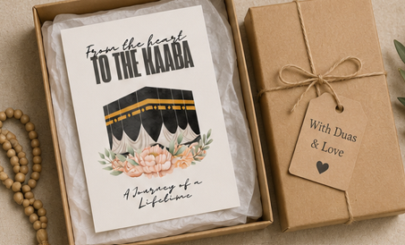 From the Heart to the Kaaba – Umrah Mubarak Greeting Card