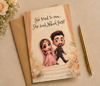 Nikah First – Funny Desi Nikah Wedding Card