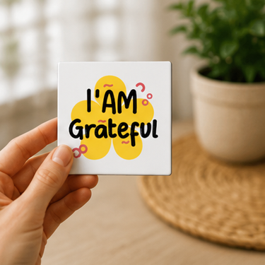 I'm Grateful – Inspirational 4×4 Fridge Magnet