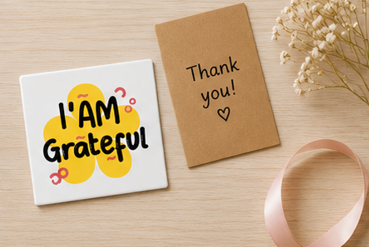I'm Grateful – Inspirational 4×4 Fridge Magnet