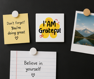 I'm Grateful – Inspirational 4×4 Fridge Magnet