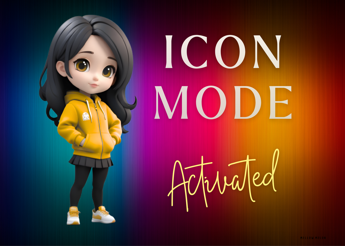 Icon Mode Activated Acrylic Prism – Motivational Confidence Gift (5x7")