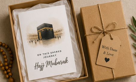 On This Sacred Journey – Hajj Mubarak Greeting Card