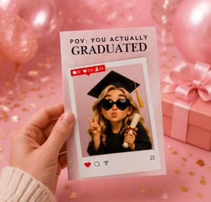 POV: You Actually Graduated-Funny Graduation Card