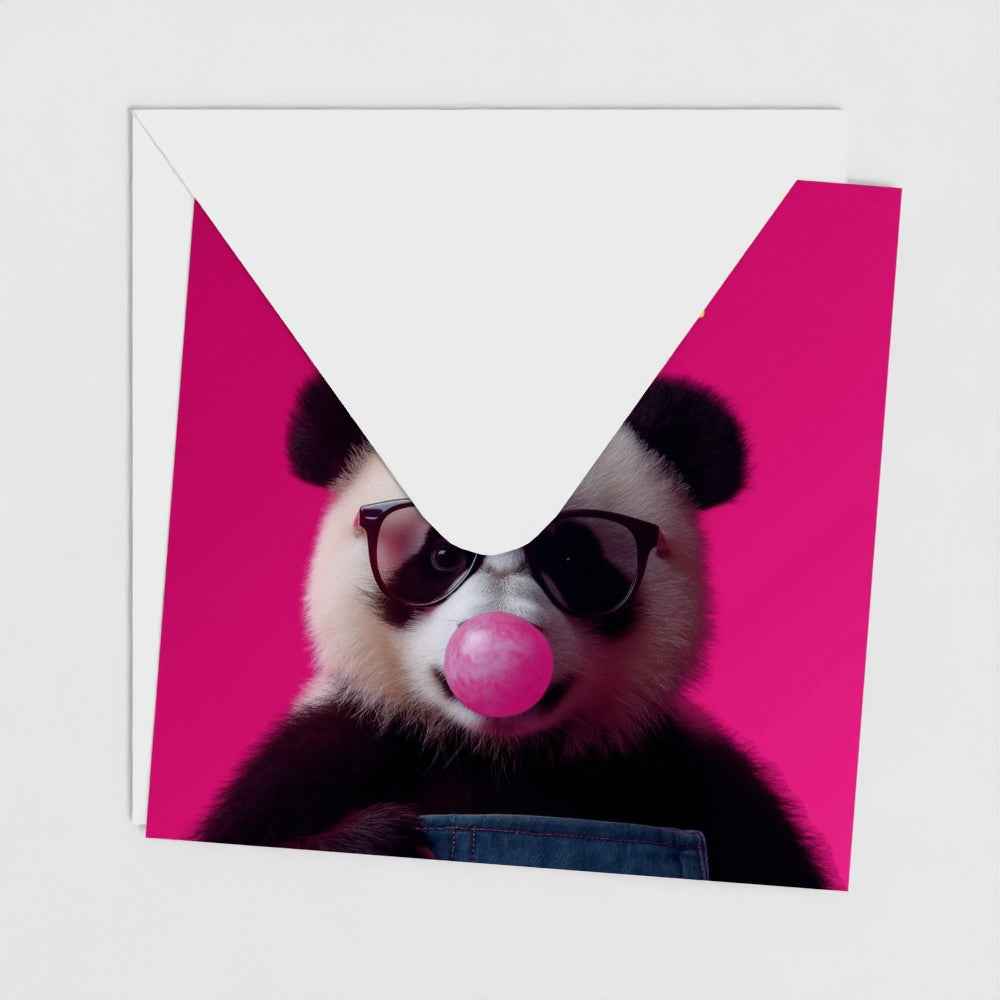 Bold Panda Birthday Invitation Cards – Funny & Fierce Party Invites (Pack of 10)