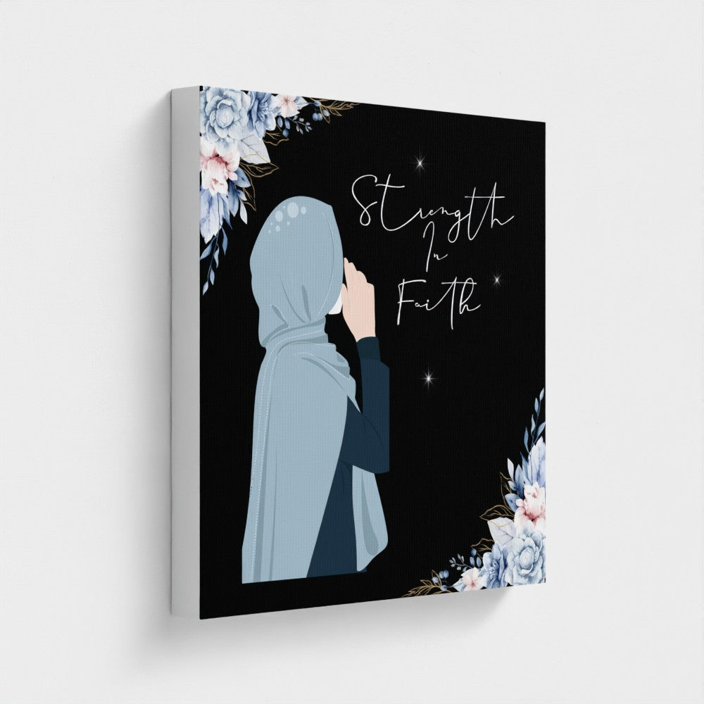 Strength in Faith – 18"x18" Canvas Print (3 Color Variants)