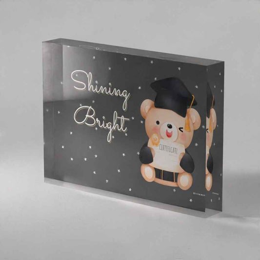 Shining Bright- Graduation Acrylic Prism (5x7)