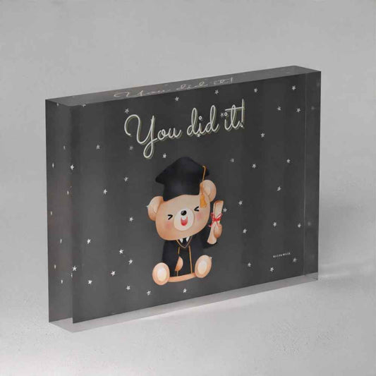 You Did It- Graduation Acrylic Prism (5x7)