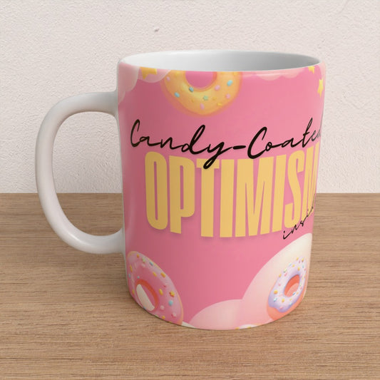 Candy-coated optimism inside