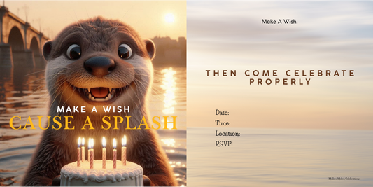 Otterly Excited Birthday Party Invitation – Pack of 10