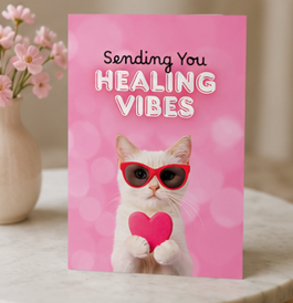 Sending You Healing Vibes – Thoughtful Get Well Soon & Feel Better Greeting Card