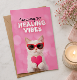 Sending You Healing Vibes – Thoughtful Get Well Soon & Feel Better Greeting Card