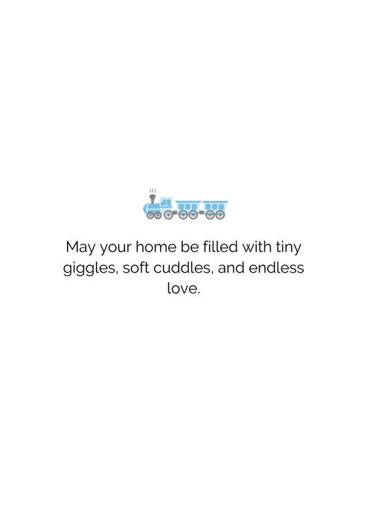Soft Smiles & Sweet Moments - Baby Boy Greeting Card