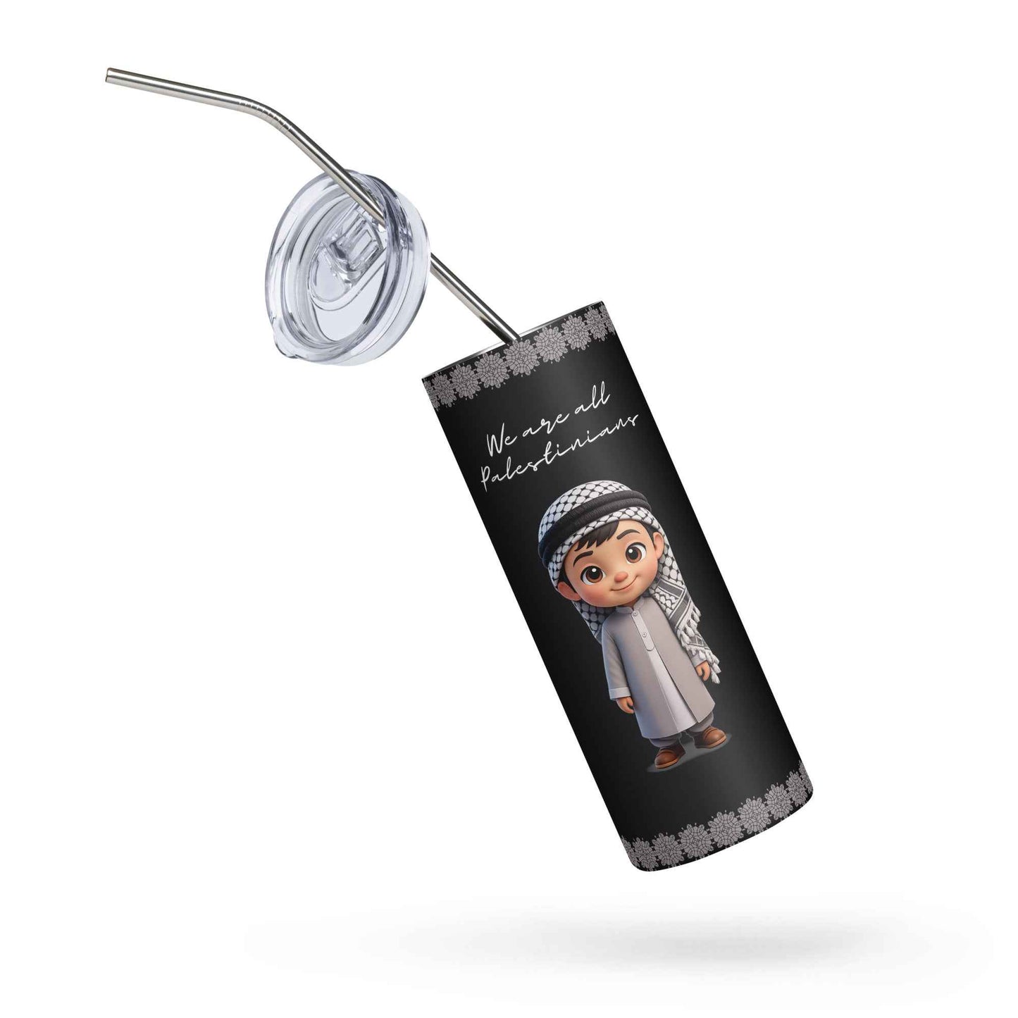 We Are All Palestinians – Stainless Steel Tumbler (20oz)