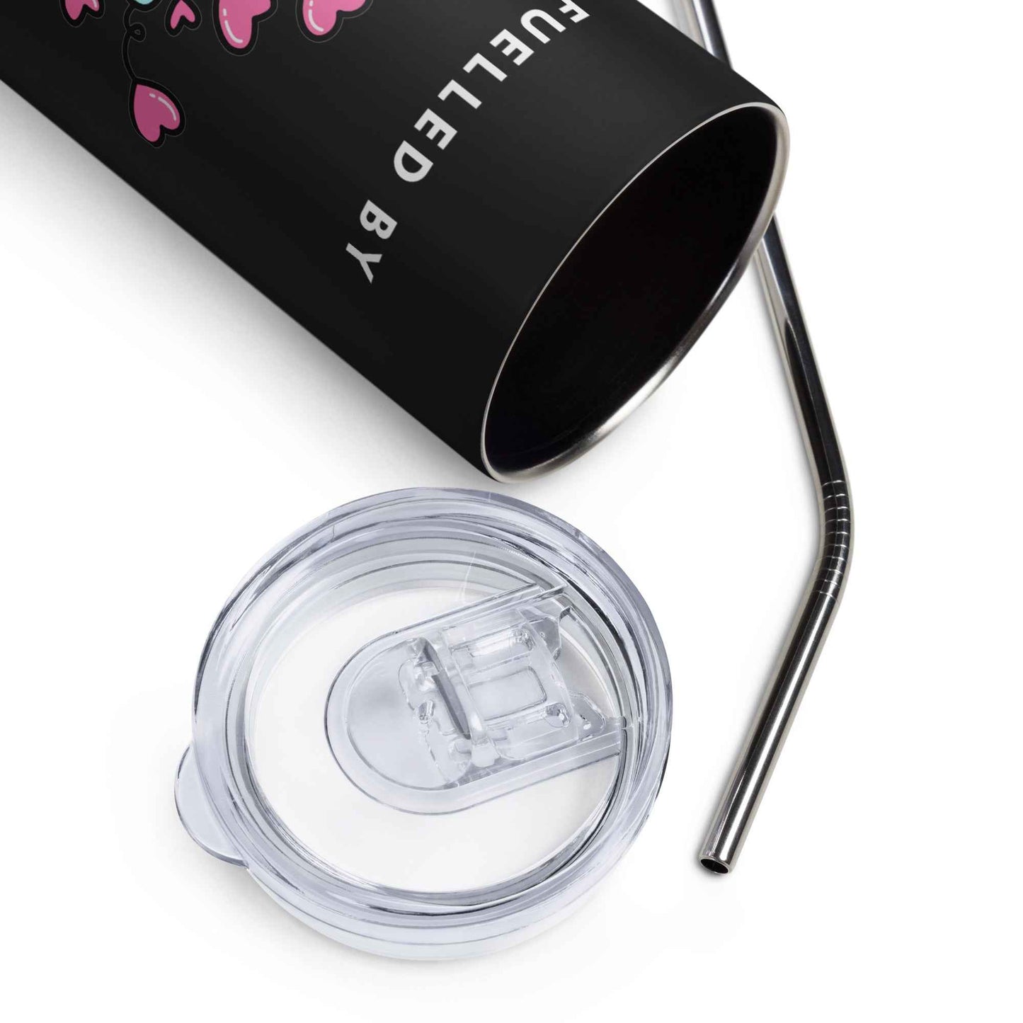 Fuelled By Love (Goose with Hearts) Tumbler