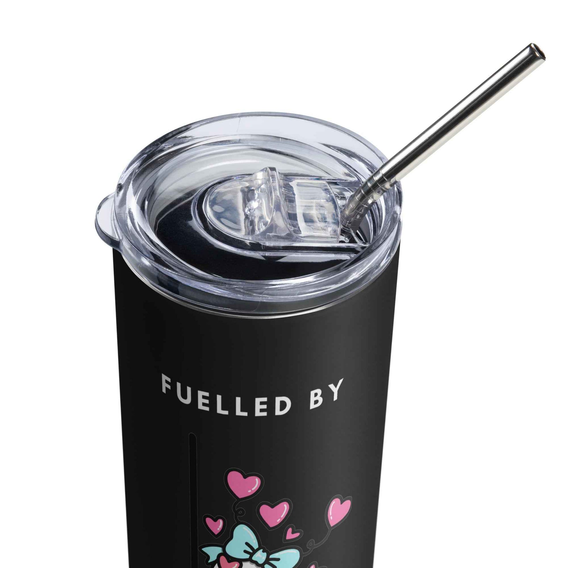 Fuelled By Love (Goose with Hearts) Tumbler