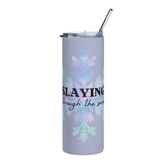 Slaying Through the Snow – 20oz Stainless Steel Tumbler