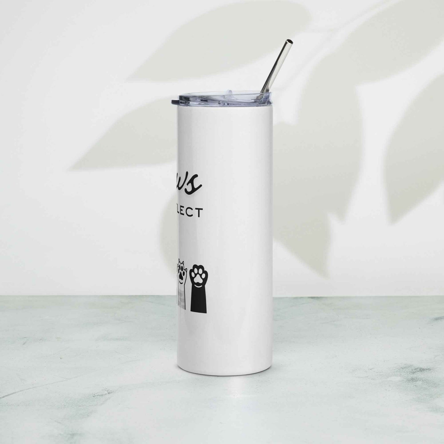 Paws & Reflect Cat Paw Tumbler – Cute Minimalist Stainless Steel Cup for Cat Lovers