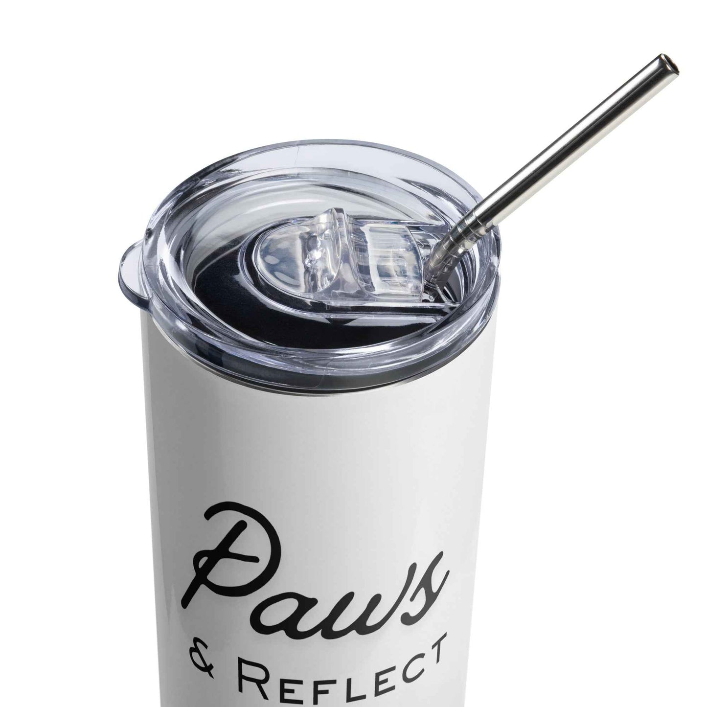 Paws & Reflect Cat Paw Tumbler – Cute Minimalist Stainless Steel Cup for Cat Lovers
