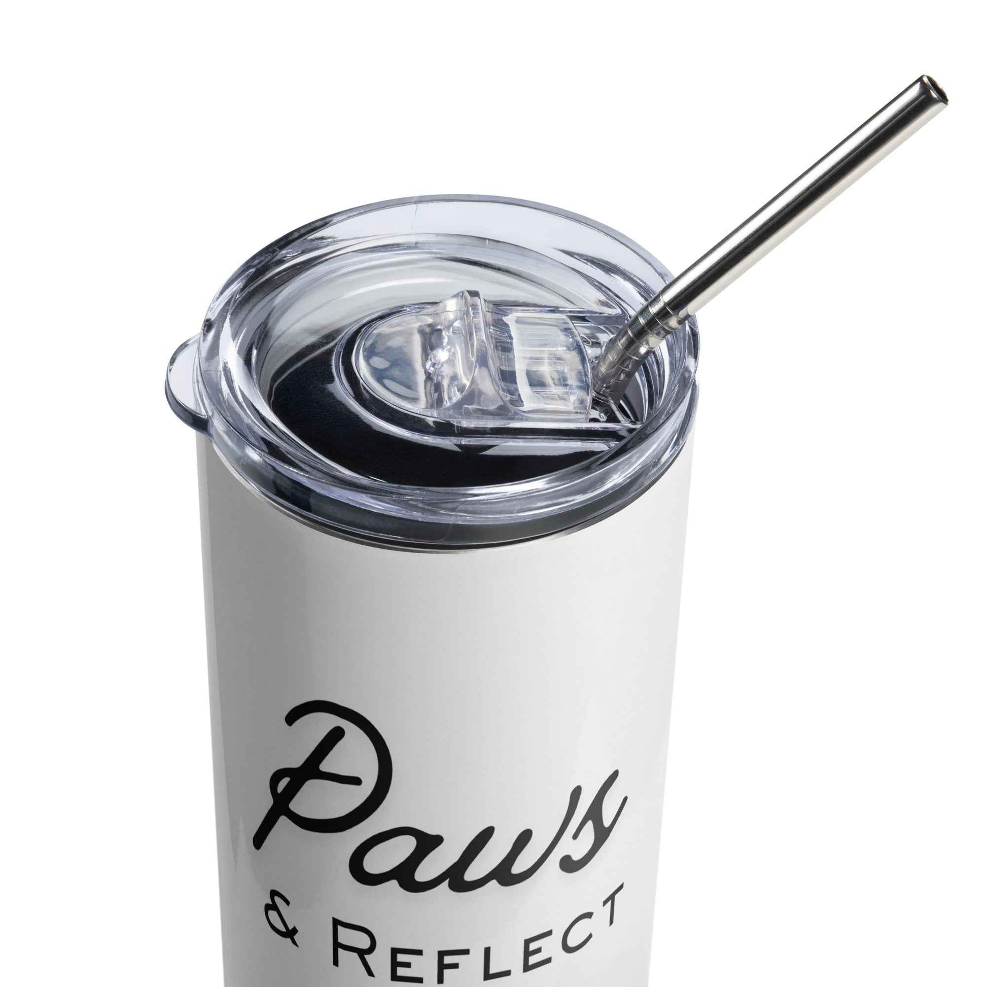 Paws & Reflect Cat Paw Tumbler – Cute Minimalist Stainless Steel Cup for Cat Lovers