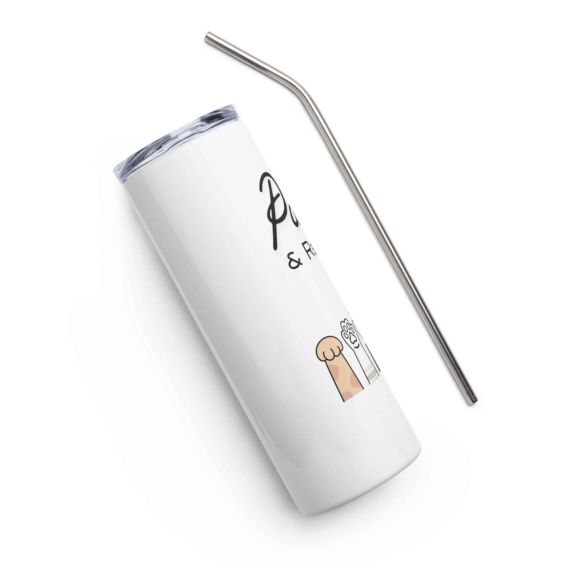 Paws & Reflect Cat Paw Tumbler – Cute Minimalist Stainless Steel Cup for Cat Lovers