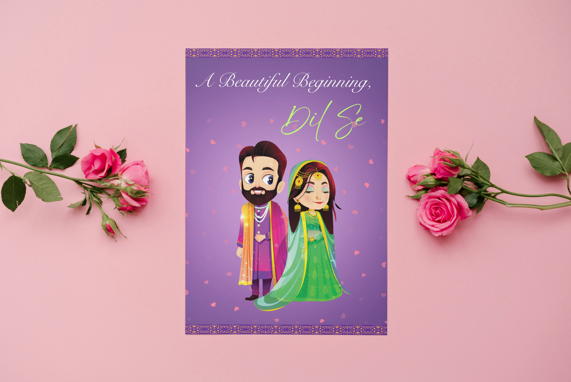 A Beautiful Beginning, Dil Se – South Asian Wedding Card