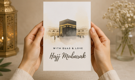 With Duas & Love – Hajj Mubarak Greeting Card