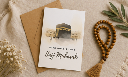 With Duas & Love – Hajj Mubarak Greeting Card