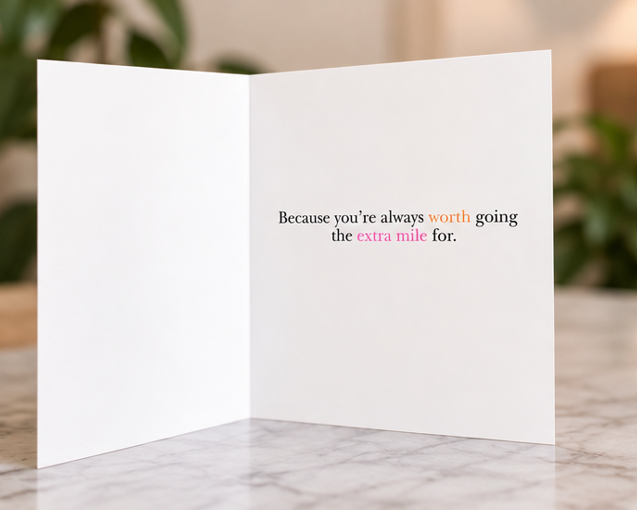 You’re Worth the Coffee Run – Funny Friendship Card